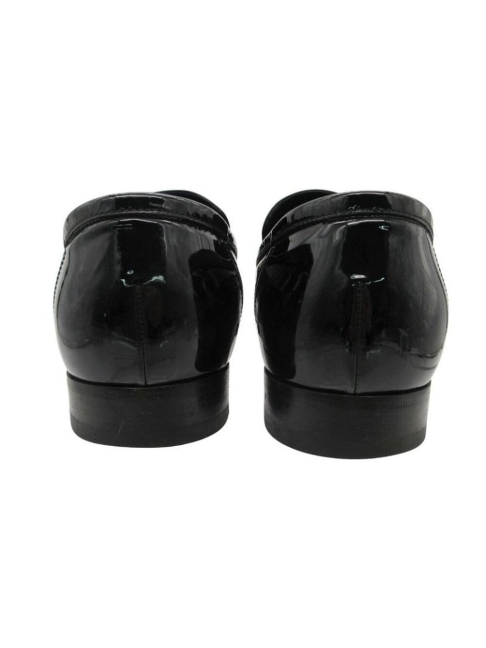 Gucci Loafers Interlocking Patent Leather Shoes Black 9 - Picture 5 of 10